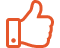 social icon orange